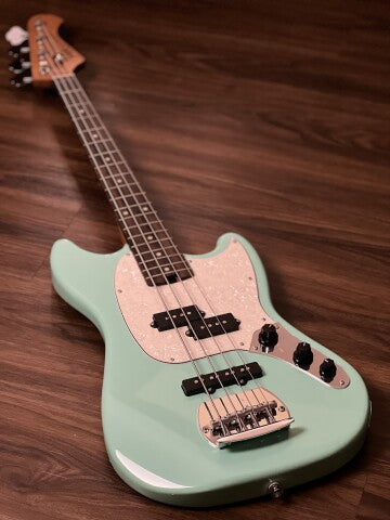 SQOE SPJ400 Short Scale Roasted Maple Series in Surf Green