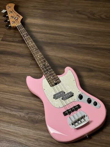 SQOE SPJ400 Short Scale Roasted Maple Series in Shell Pink