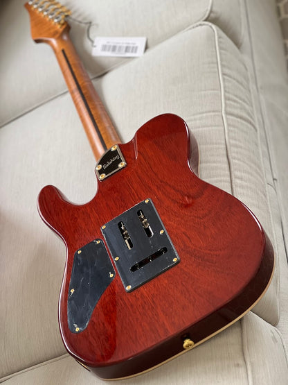 Soloking MT-1 Custom 22 FMN Elite with Roasted Flame Maple Neck in Feather Burst