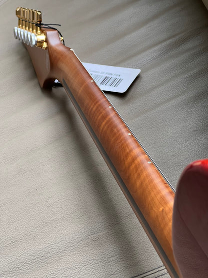 Soloking MT-1 Custom 22 FMN Elite with Roasted Flame Maple Neck in Feather Burst