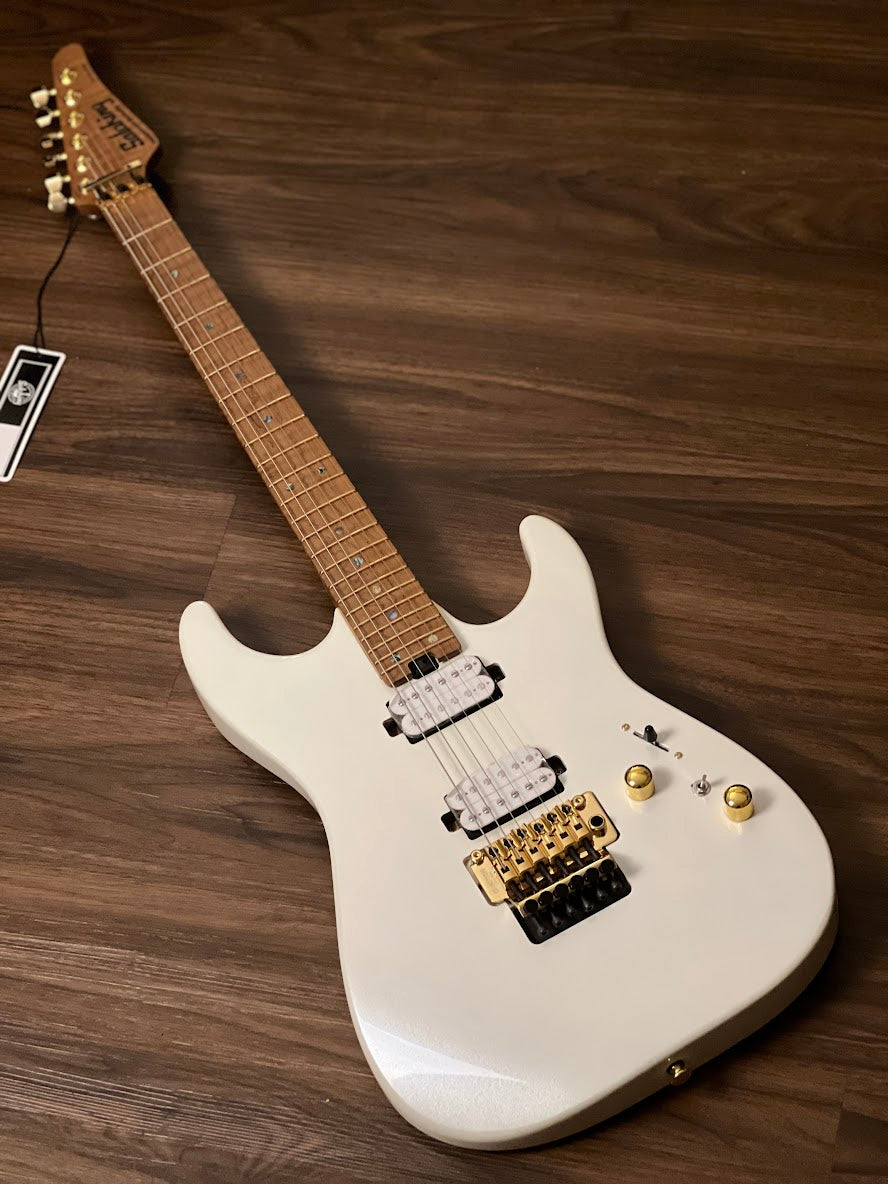 Soloking MS-1 Custom 24 HH FR FMN Elite in Pearl White
