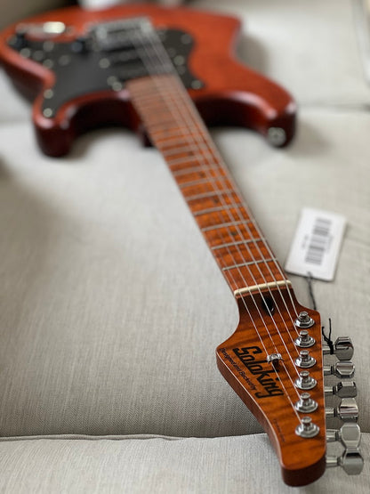 Soloking MS-1 FM Artisan Elite with Roasted Flame Neck in Caramel