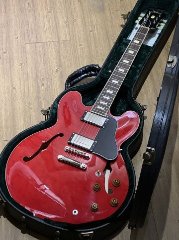 TOKAI ES-178 SR SEMI HOLLOW VINTAGE SERIES IN SEE THRU RED CHERRY