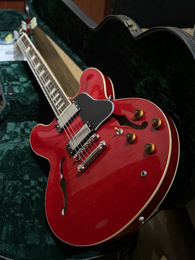 TOKAI ES-178 SR SEMI HOLLOW VINTAGE SERIES IN SEE THRU RED CHERRY