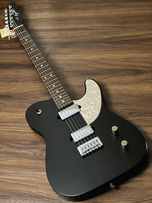 Fender Japan Elemental Telecaster HH with RW FB in Stone Black