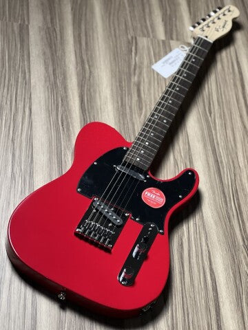 Squier Sonic Telecaster w/Black Pickguard with Laurel FB in Torino Red