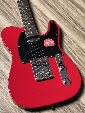 Squier Sonic Telecaster w/Black Pickguard with Laurel FB in Torino Red