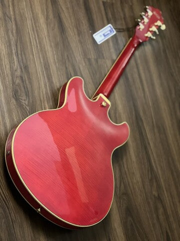 Ibanez Artcore AS93FM-TCD Expressionist Acoustic-Electric Guitar in Transparent Cherry Red