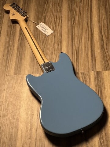 Squier Sonic Mustang HH w/Black Pickguard with Laurel FB in California Blue