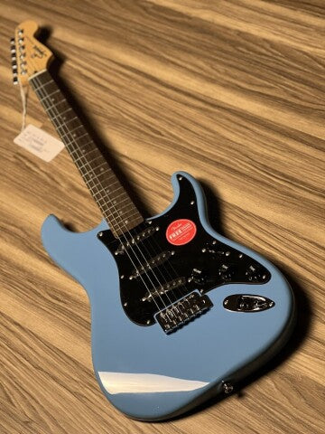 Squier Sonic Stratocaster w/Black Pickguard with Laurel FB in California Blue
