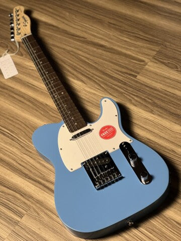 Squier Sonic Telecaster w/White Pickguard with Laurel FB in California Blue