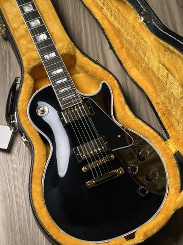 Gibson Les Paul Custom Ebony Fingerboard Gloss in Ebony w/ Case CS300172