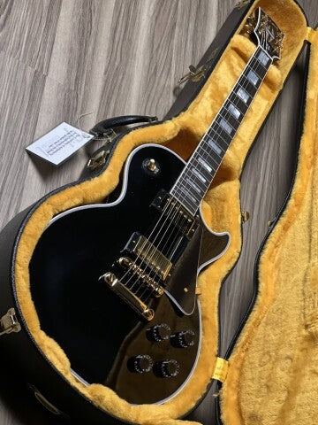 Gibson Les Paul Custom Ebony Fingerboard Gloss Ebony w/ Case CS300235