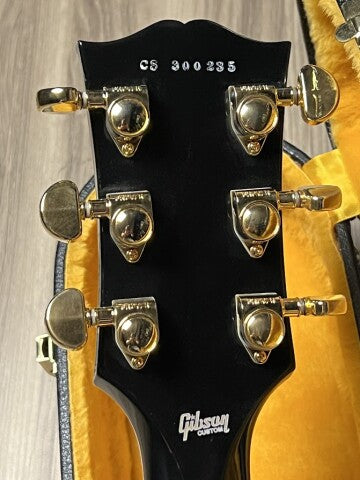 Gibson Les Paul Custom Ebony Fingerboard Gloss Ebony พร้อมเคส CS300235