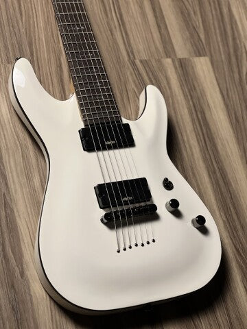 Schecter Demon 7 VWHT in Vintage White