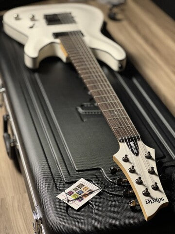 Schecter Demon 7 VWHT in Vintage White