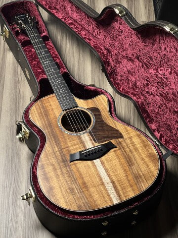 Taylor 724ce Grand Auditorium V-Class Acoustic Guitar with Natural in Hawaiian Koa