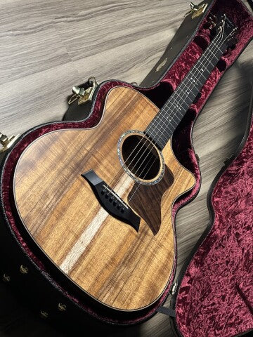 Taylor 724ce Grand Auditorium V-Class Acoustic Guitar with Natural in Hawaiian Koa