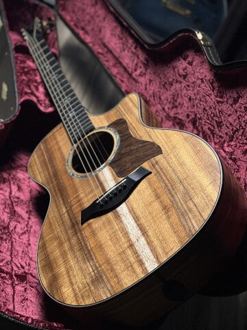 Taylor 724ce Grand Auditorium V-Class Acoustic Guitar with Natural in Hawaiian Koa