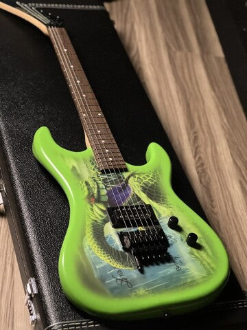 Kramer Snake Sabo Baretta Outfit in Green w/Gig Bag