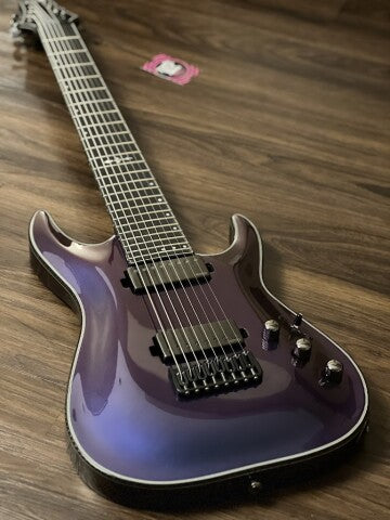 Schecter Hellraiser Hybrid C-8 UV in Ultra Violet