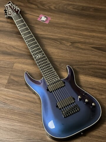 Schecter Hellraiser Hybrid C-8 UV in Ultra Violet