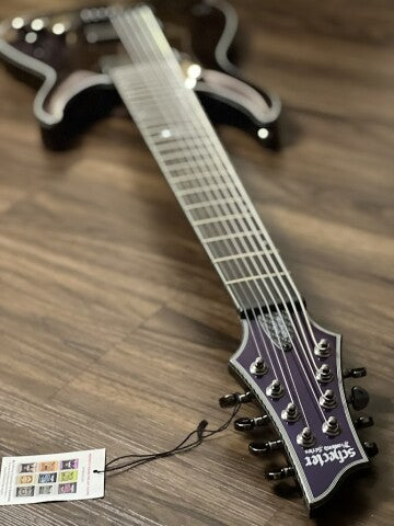 Schecter Hellraiser Hybrid C-8 UV in Ultra Violet