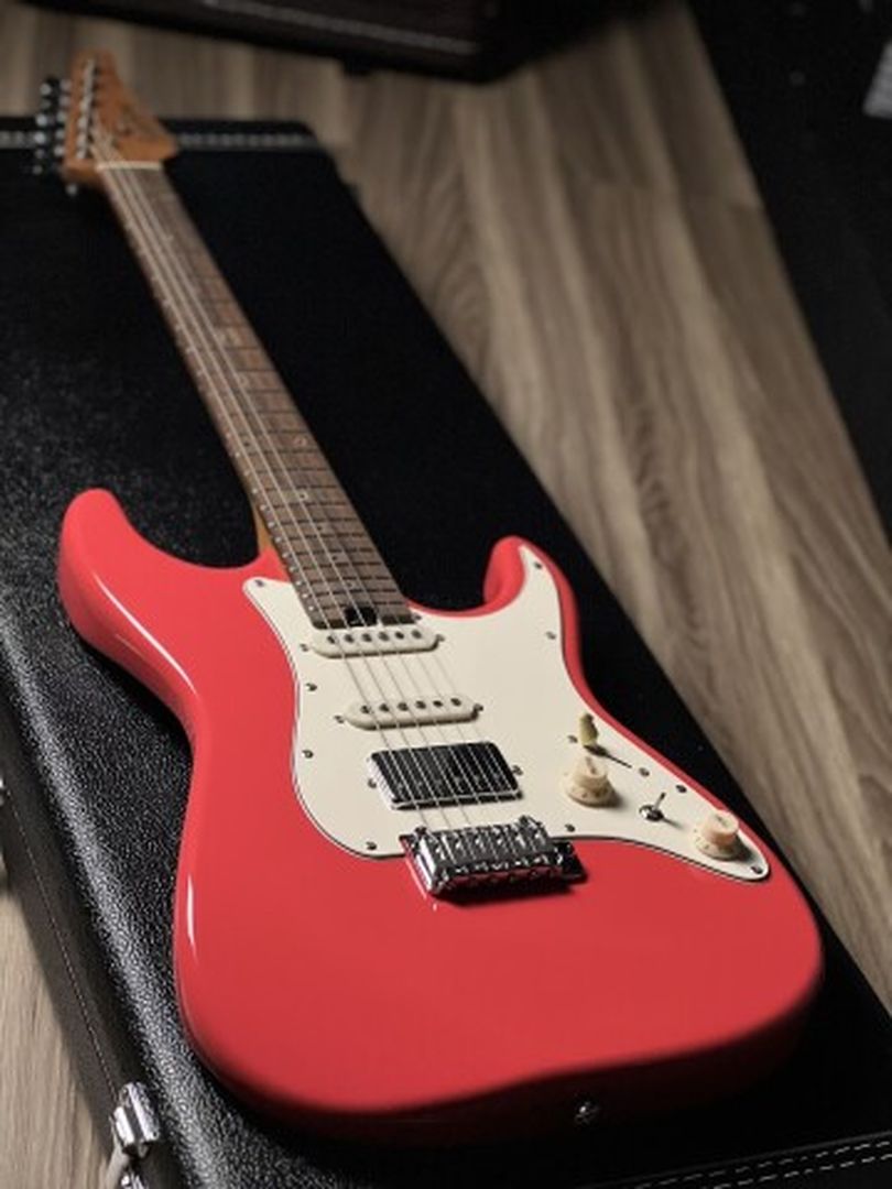 Soloking MS-11 Classic MKII with Rosewood FB in Fiesta Red