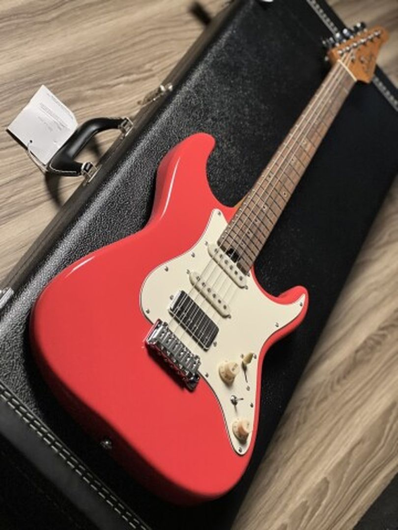 Soloking MS-11 Classic MKII with Rosewood FB in Fiesta Red