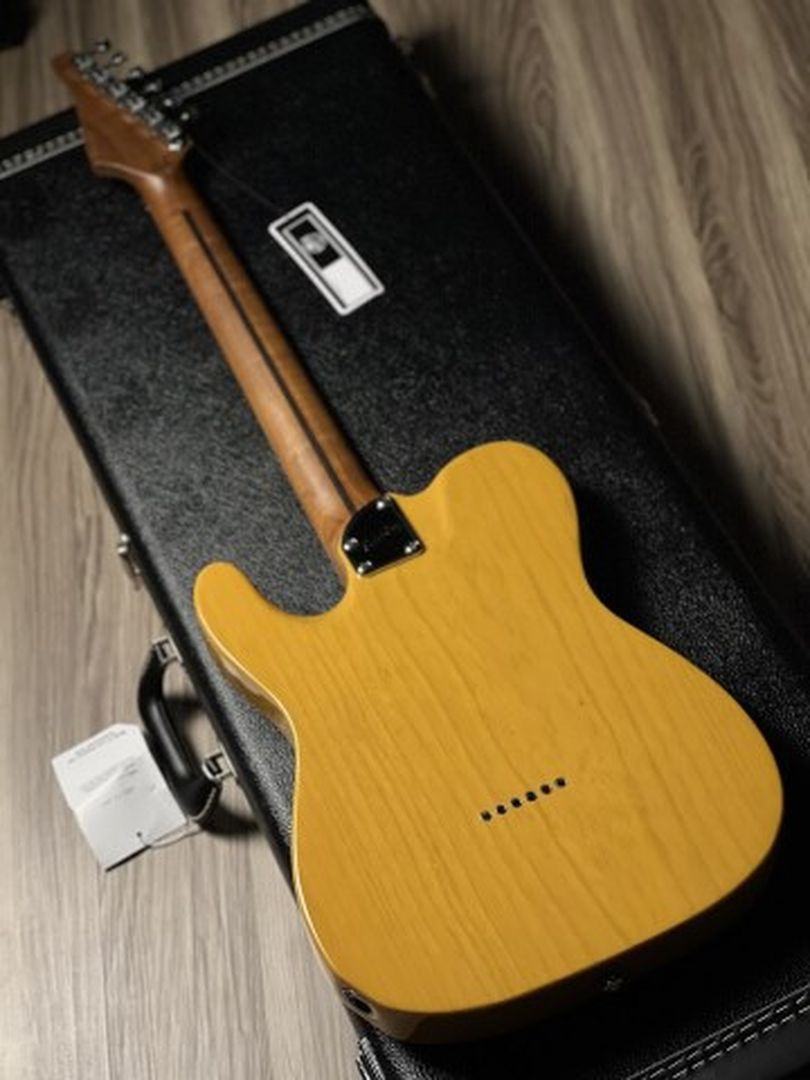 Soloking MT-1 ASH FMN with Roasted Flame Neck in Butterscotch Blonde Nafiri Special Run Jescar