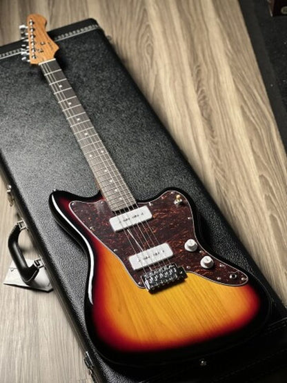 SQOE JM300 Roasted Maple Series in 3-Tone Sunburst