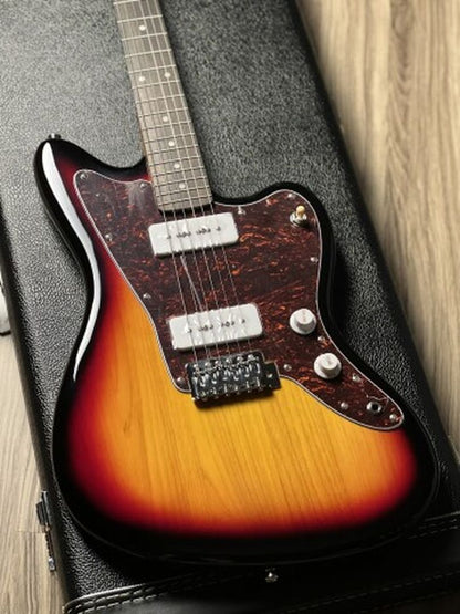 SQOE JM300 Roasted Maple Series in 3-Tone Sunburst