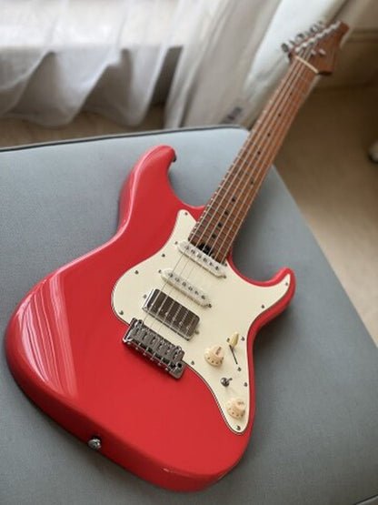 Soloking MS-11 Classic MKII with Roasted Maple FB in Fiesta Red