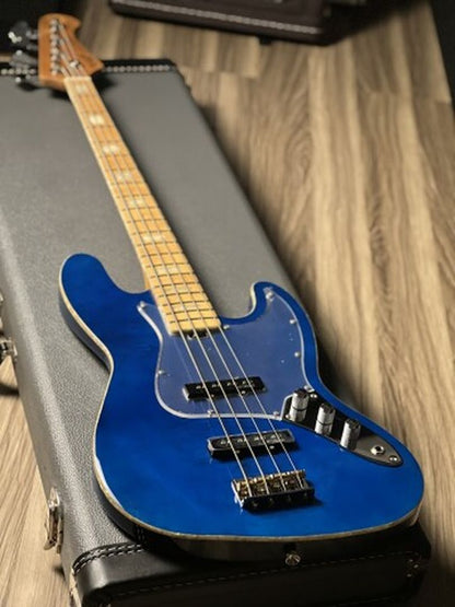 SQOE SJB800 Roasted Maple Series in Transparent Indigo Blue