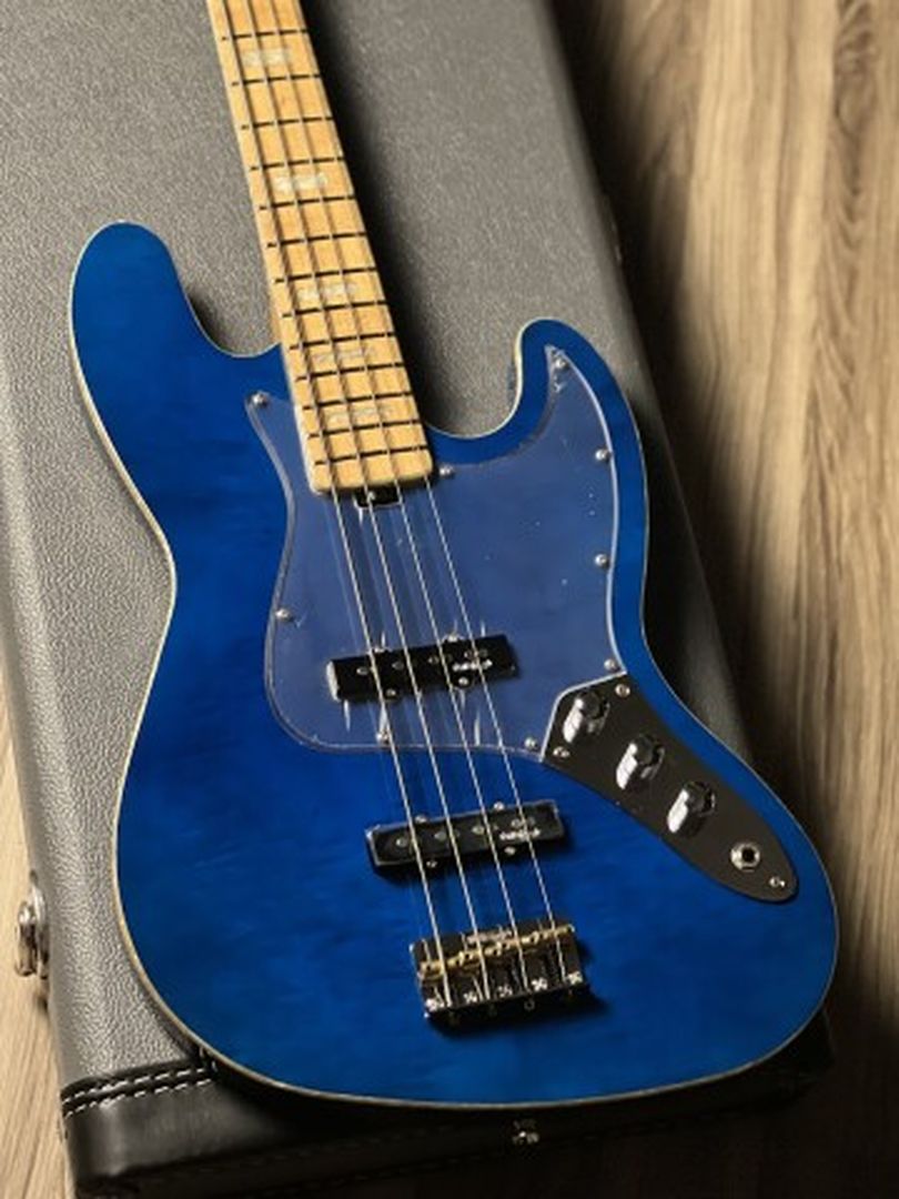 SQOE SJB800 Roasted Maple Series in Transparent Indigo Blue