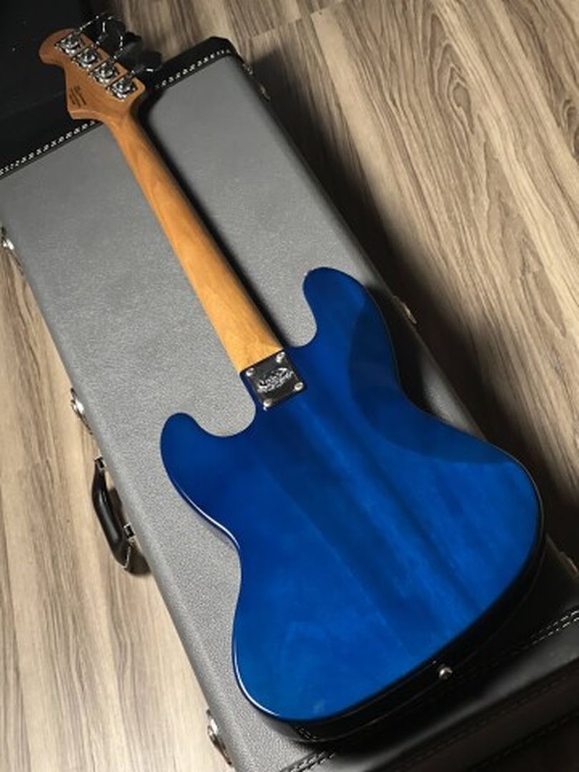 SQOE SJB800 Roasted Maple Series in Transparent Indigo Blue