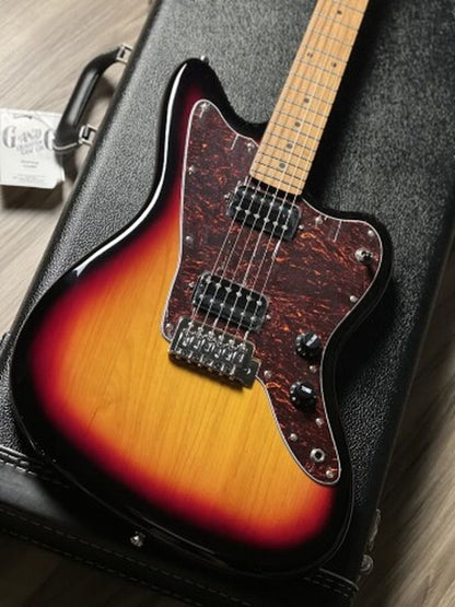 SQOE JM400 Roasted Maple Series in 3-Tone Sunburst