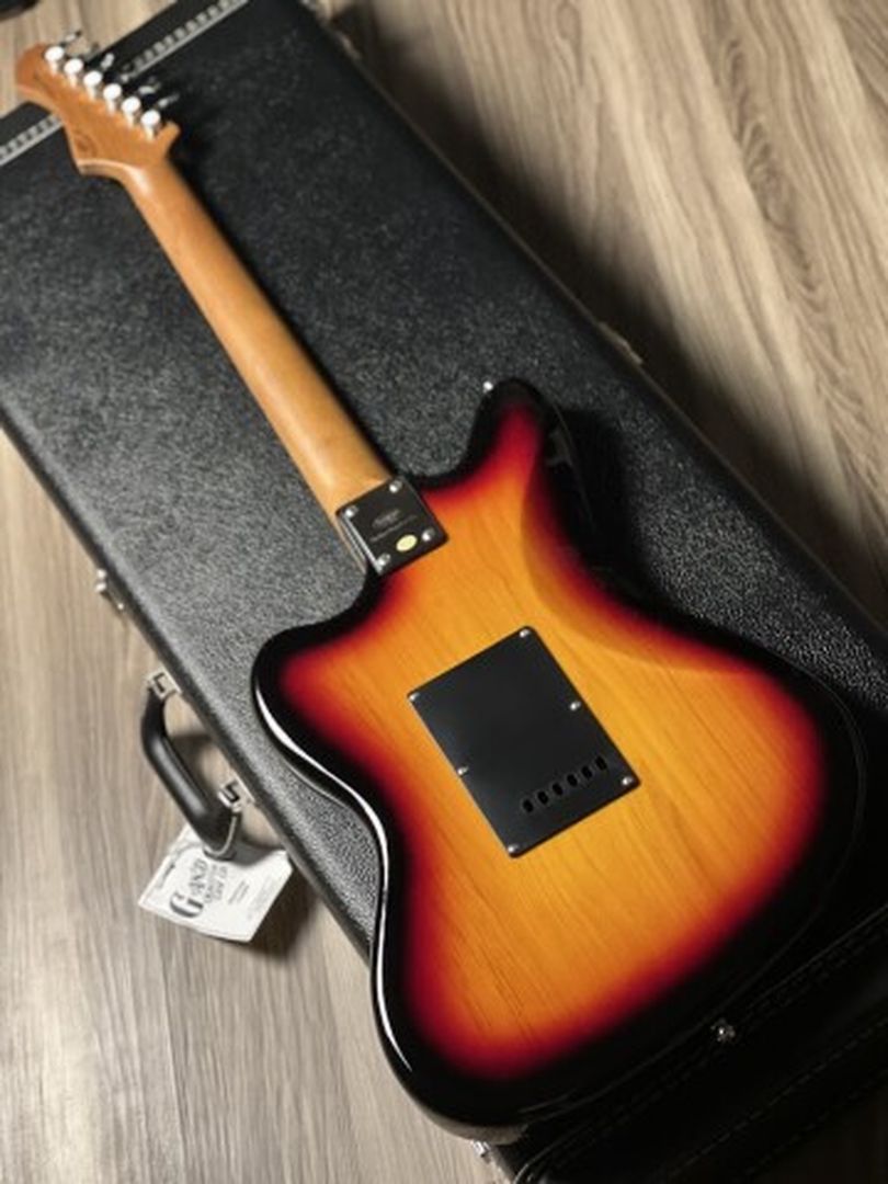 SQOE JM400 Roasted Maple Series in 3-Tone Sunburst