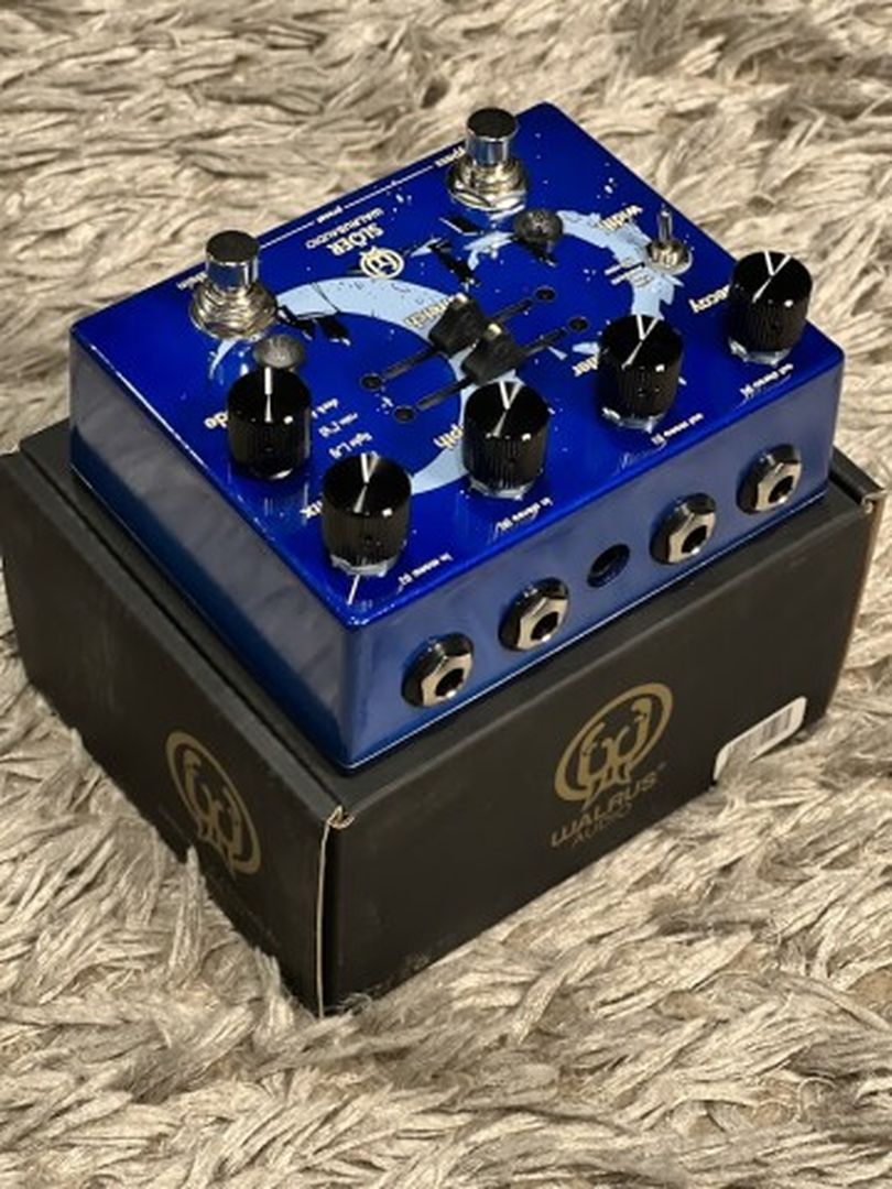 Walrus Audio SLOER Stereo Ambient Reverb Guitar Effects Pedal in Blue