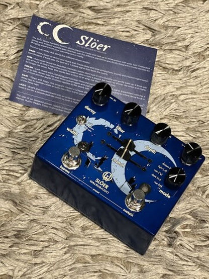 Walrus Audio SLOER Stereo Ambient Reverb Guitar Effects Pedal in Blue