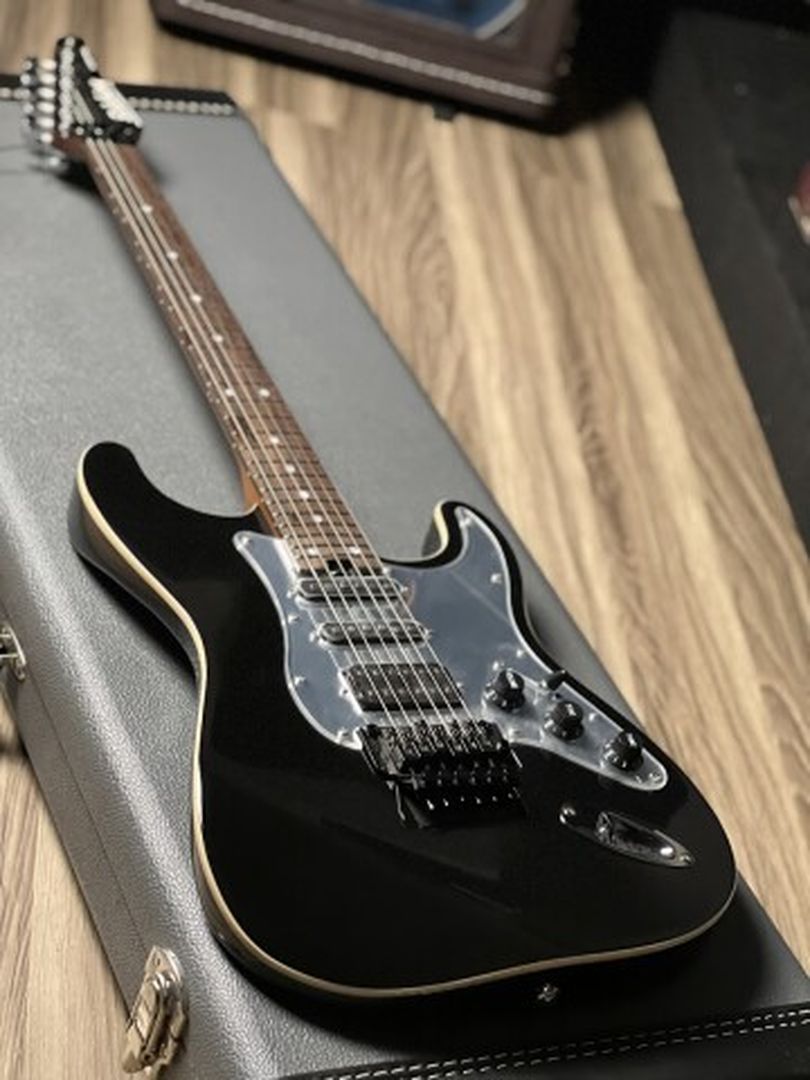 Soloking MS-1 Classic 24 HSS FR Flat Top in Black Mirror Nafiri Special Run JESCAR