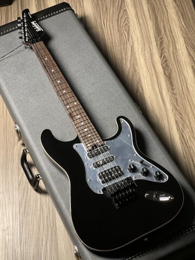 Soloking MS-1 Classic 24 HSS FR Flat Top in Black Mirror Nafiri Special Run JESCAR