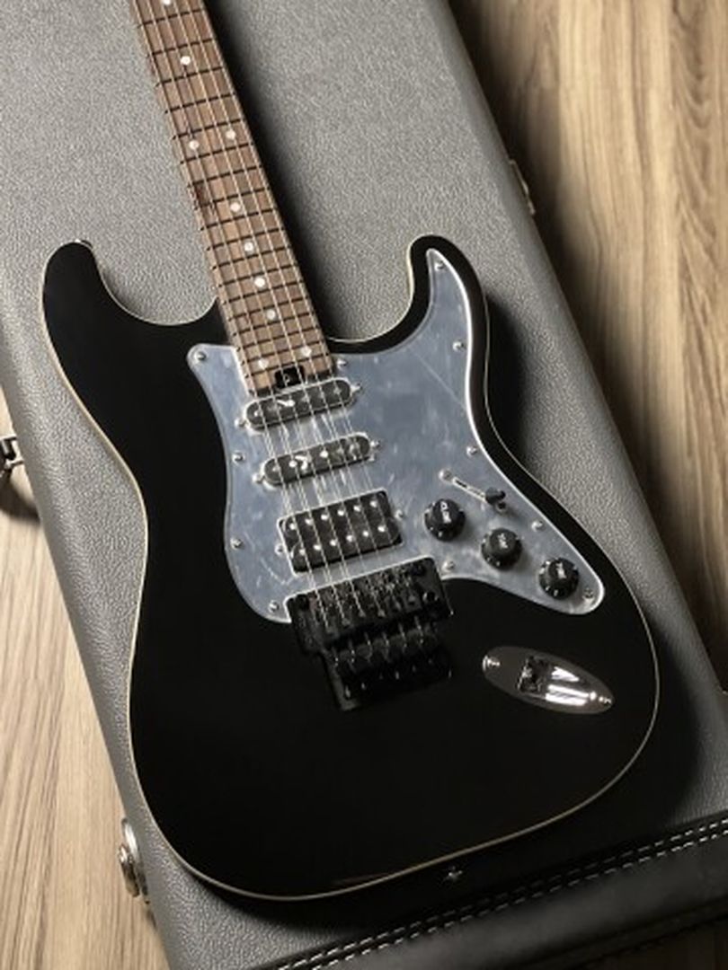 Soloking MS-1 Classic 24 HSS FR Flat Top in Black Mirror Nafiri Special Run JESCAR