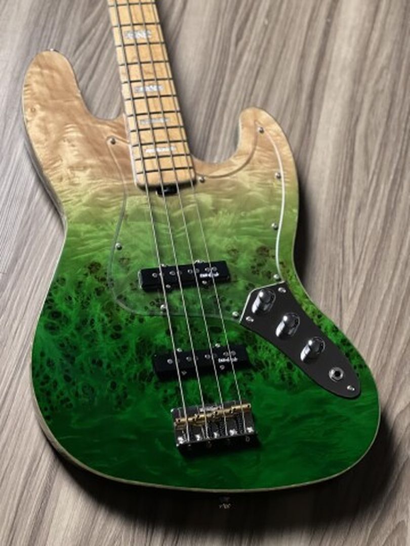 SQOE SJB700 Roasted Maple Series in Moss Green Fade