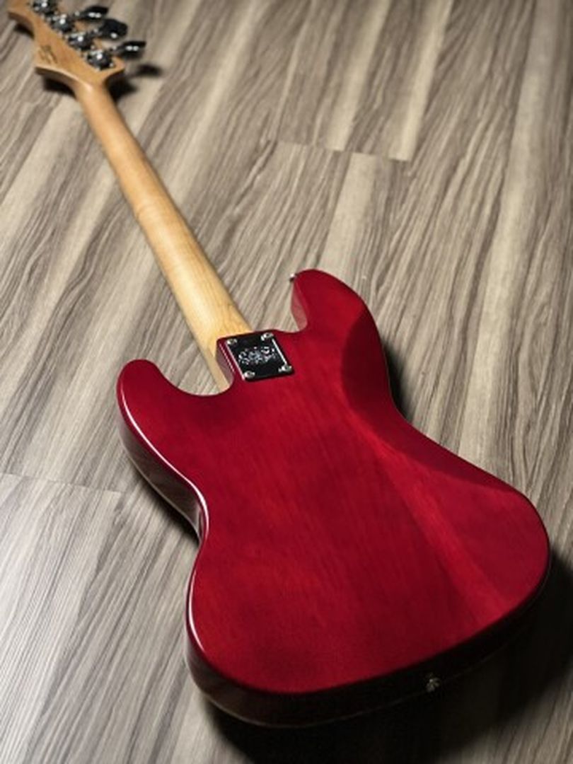 SQOE SJB800 Roasted Maple Series in Lava Red Fade