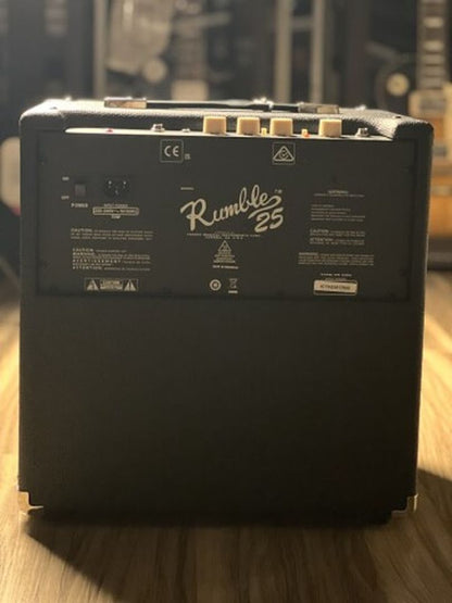 Fender Rumble 25 V3 Bass Combo Amplifier, 230V สหราชอาณาจักร
