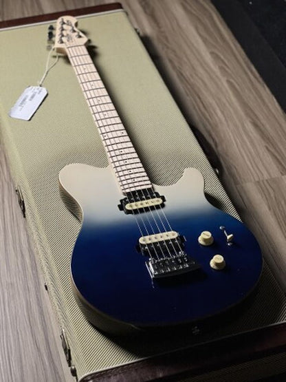 Sterling โดย Music Man AX3QM Axis Quilted Maple ใน Spectrum Blue