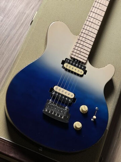 Sterling โดย Music Man AX3QM Axis Quilted Maple ใน Spectrum Blue