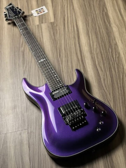 Schecter Hellraiser Hybrid C-1 FR S UV ในอัลตร้าไวโอเล็ต