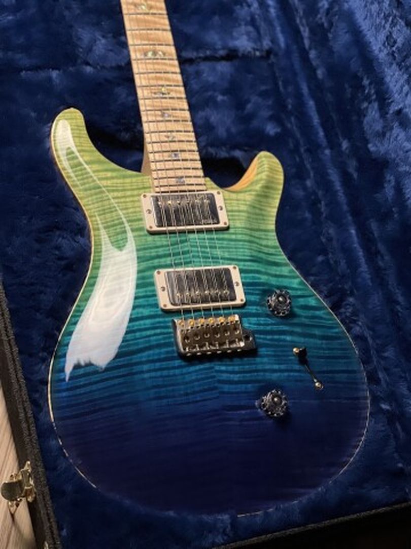 PRS Wood Library Custom 24 Blue Fade with Regular Neck